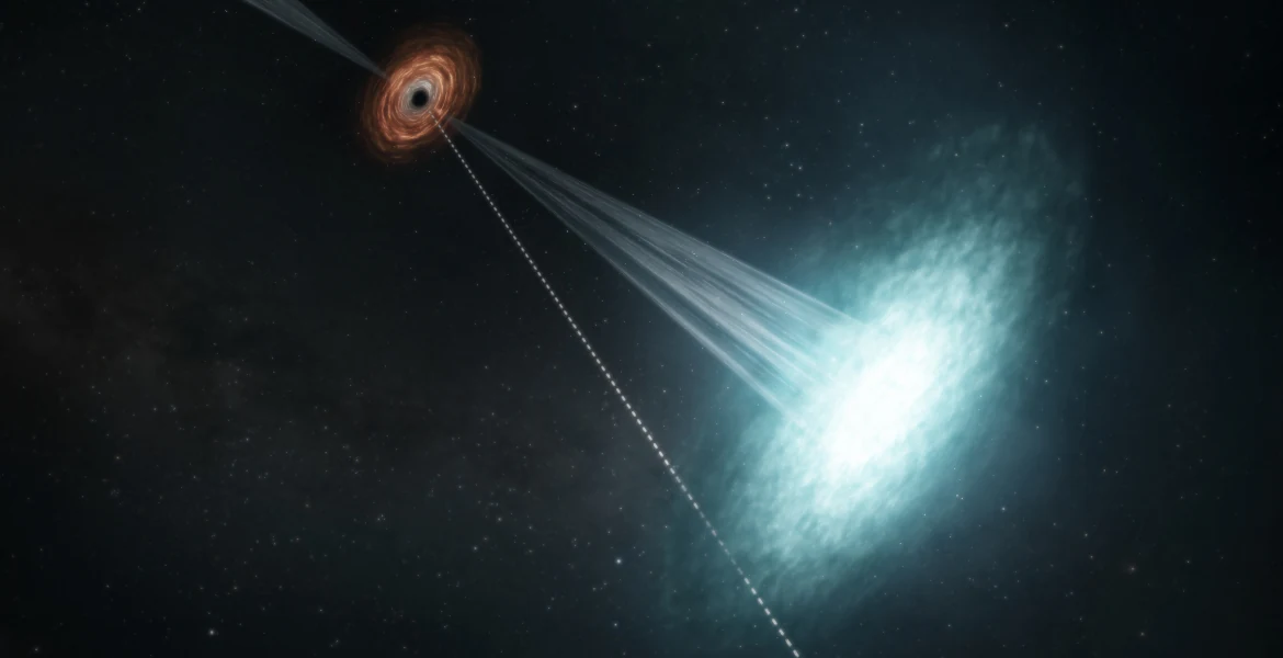 A Relativistic Jet Could be an Indication of the 'Missing-Link' for Black Holes